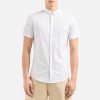 Men Armani Exchange Shirts | Armani Exchange Logo-Print Cotton-Blend Shirt