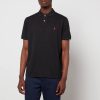 Men Polo Ralph Lauren Polo Shirts | Polo Ralph Lauren Men'S Custom Slim Fit Mesh Polo Shirt - Polo Black