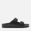 Footwear Birkenstock Sandals | Birkenstock Men'S Arizona Eva Double Strap Sandals - Black