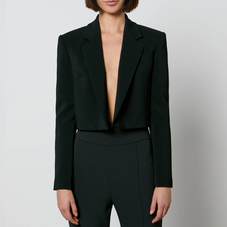 Woemn Pinko Clothing | Pinko Eliana Spencer Cropped Crepe Blazer