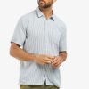 Men Barbour Heritage Shirts | Barbour Heritage Deerpark Striped Lyocell-Linen Blend Shirt