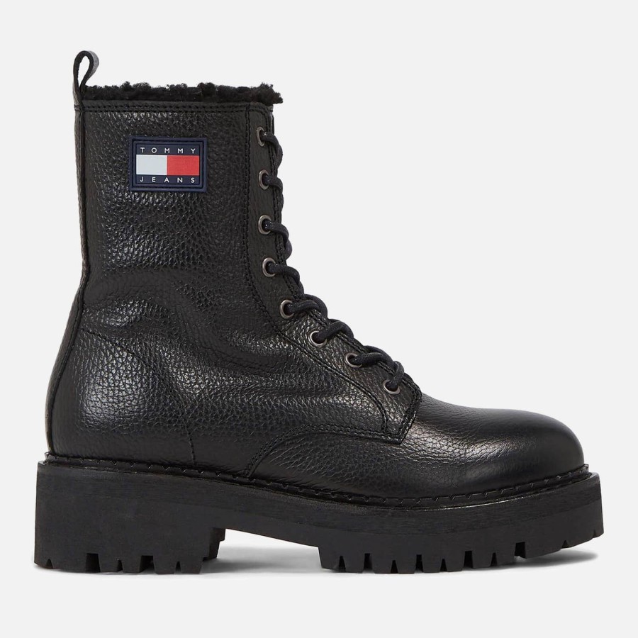 Footwear Tommy Jeans Footwear | Tommy Jeans Women'S Urban Leather Boots