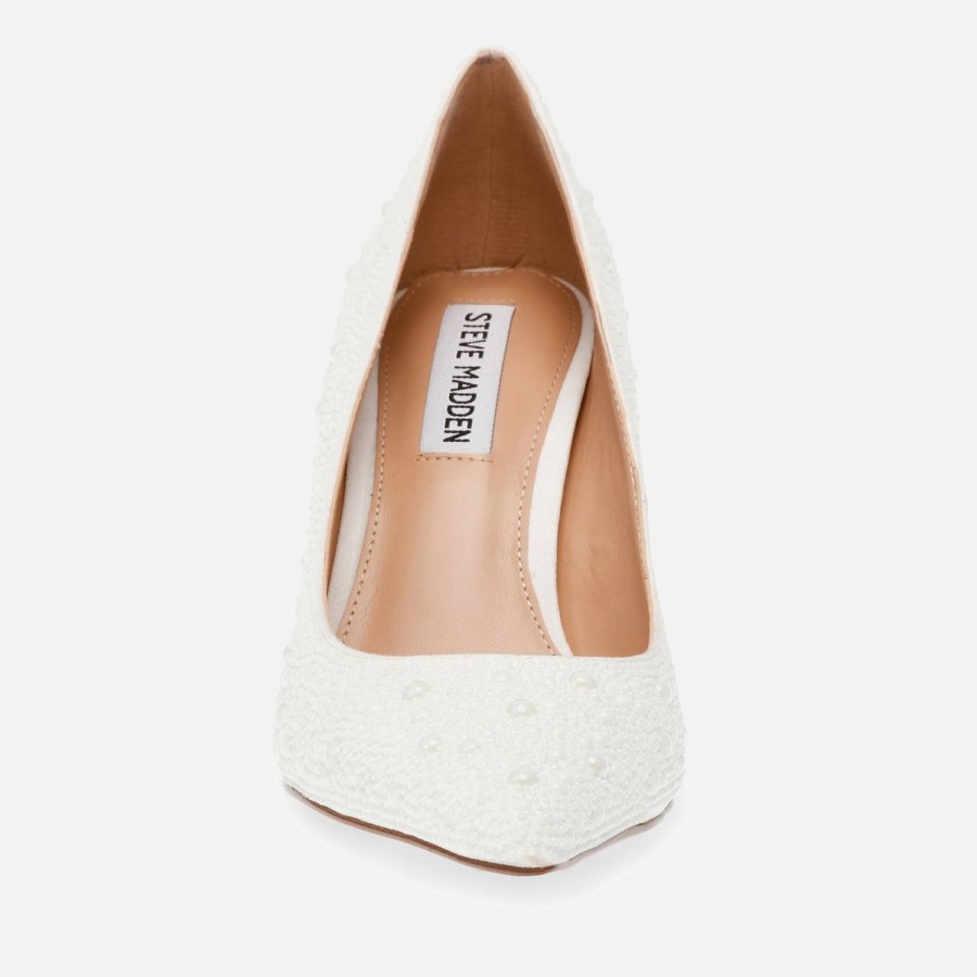 Footwear Steve Madden Heels | Steve Madden Women'S Classie-P Embellished Satin Heeled Pumps