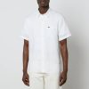 Men Lacoste Shirts | Lacoste Short Sleeved Linen Shirt