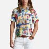 Men Polo Ralph Lauren Shirts | Polo Ralph Lauren Cotton-Jersey Poster Print Polo Shirt