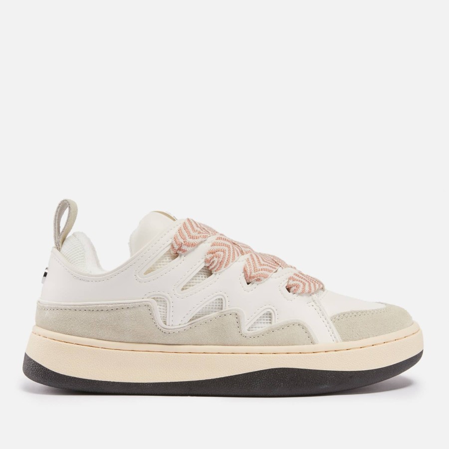 Footwear Steve Madden Trainers | Steve Madden Women'S Roaring Cupsole Faux Suede And Mesh Trainers