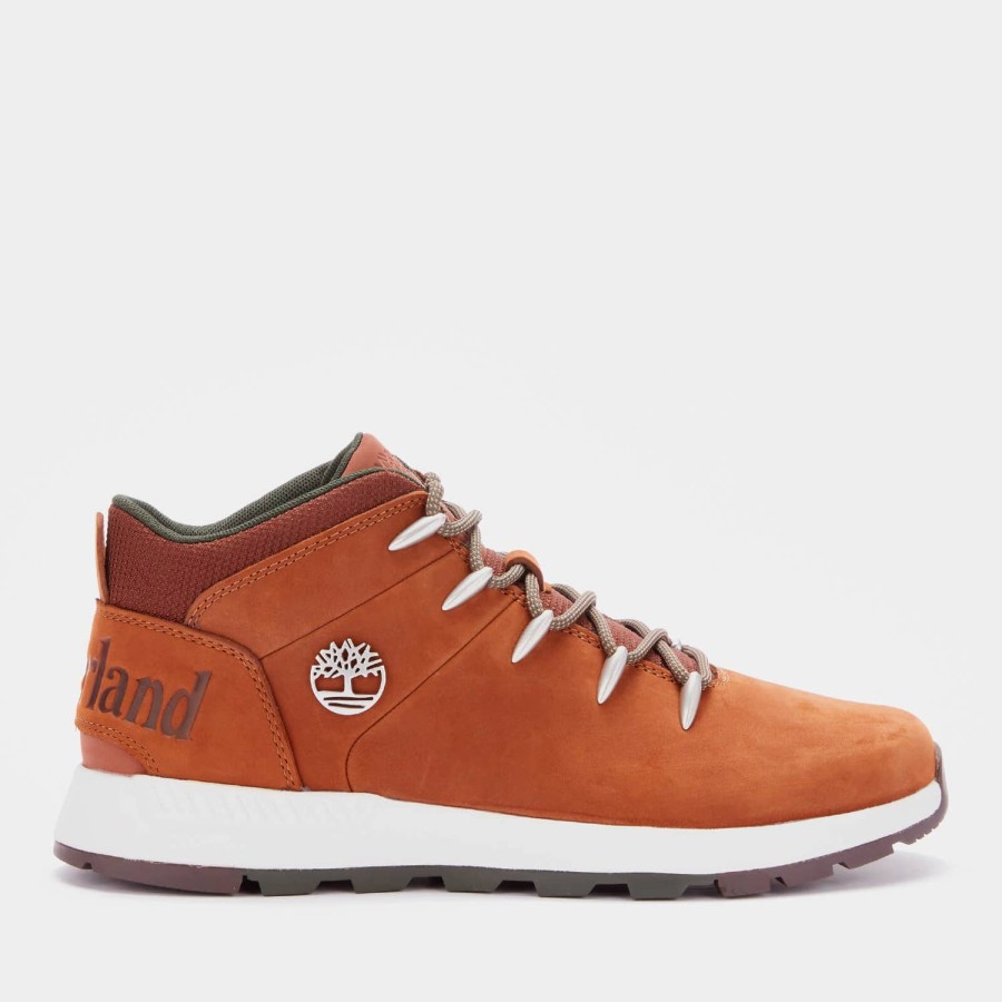 Footwear Timberland Boots | Timberland Men'S Sprint Trekker Nubuck Mid Boots - Rust