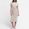 Woemn Barbour International Dresses | Barbour International Whitson Stretch Ribbed-Cotton Midi Dress