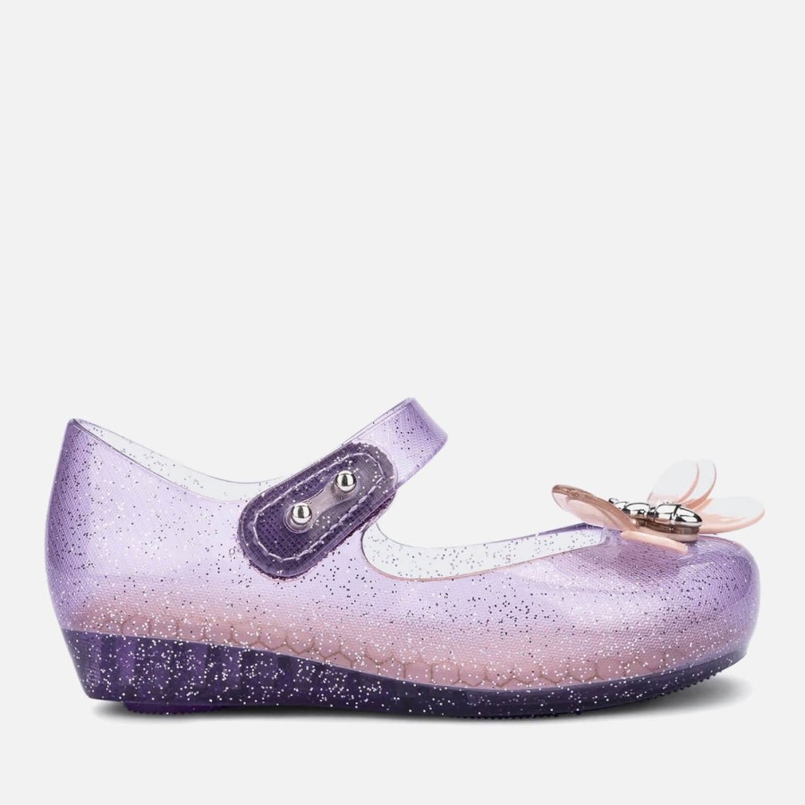 Child & Baby Mini Melissa Footwear | Mini Melissa Toddlers' Ultragirl Bugs Rubber Ballet Flats Purple