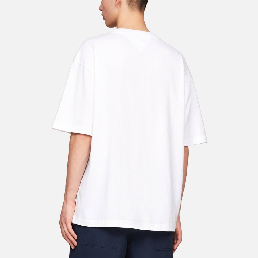 Men Tommy Jeans T-Shirts | Tommy Jeans Logo Oversized Cotton T-Shirt