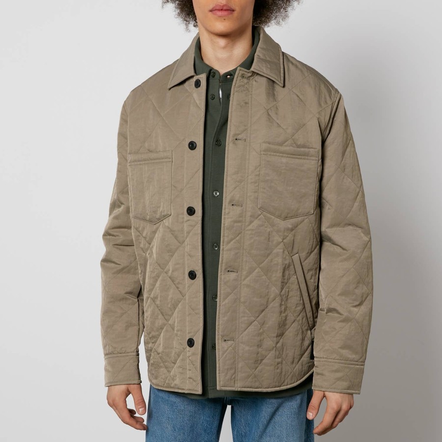 Men Samsøe Samsøe Shirts | Samsoe Samsoe Gilam Quilted Nylon Jacket