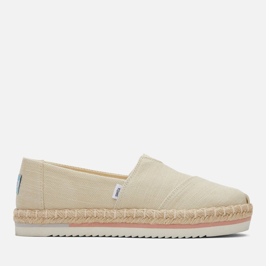 Footwear TOMS Espadrilles | Toms Women'S Alpargata Canvas Platform Espadrilles