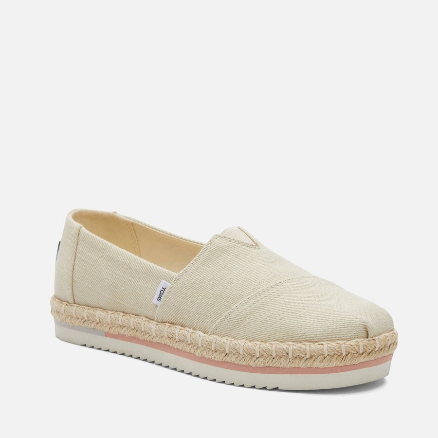 Footwear TOMS Espadrilles | Toms Women'S Alpargata Canvas Platform Espadrilles