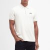 Men Barbour International Polo Shirts | Barbour International Albury Texture Cotton Polo Shirt