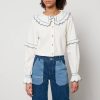 Woemn Seventy + Mochi Tops | Seventy + Mochi Phoebe Organic Cotton-Blend Blouse