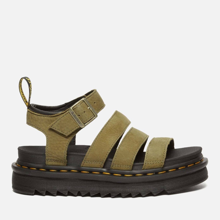 Footwear Dr. Martens Footwear | Dr. Martens Women'S Blaire Leather Strappy Sandals