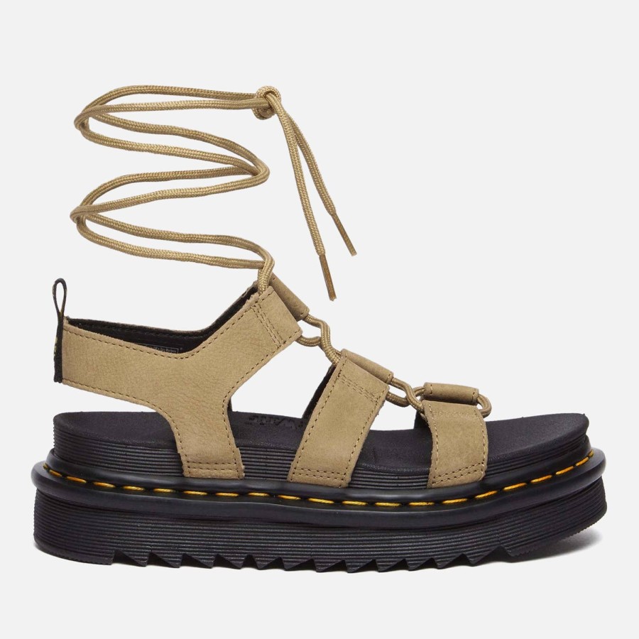 Footwear Dr. Martens Footwear | Dr. Martens Women'S Nartilla Suede Gladiator Sandals