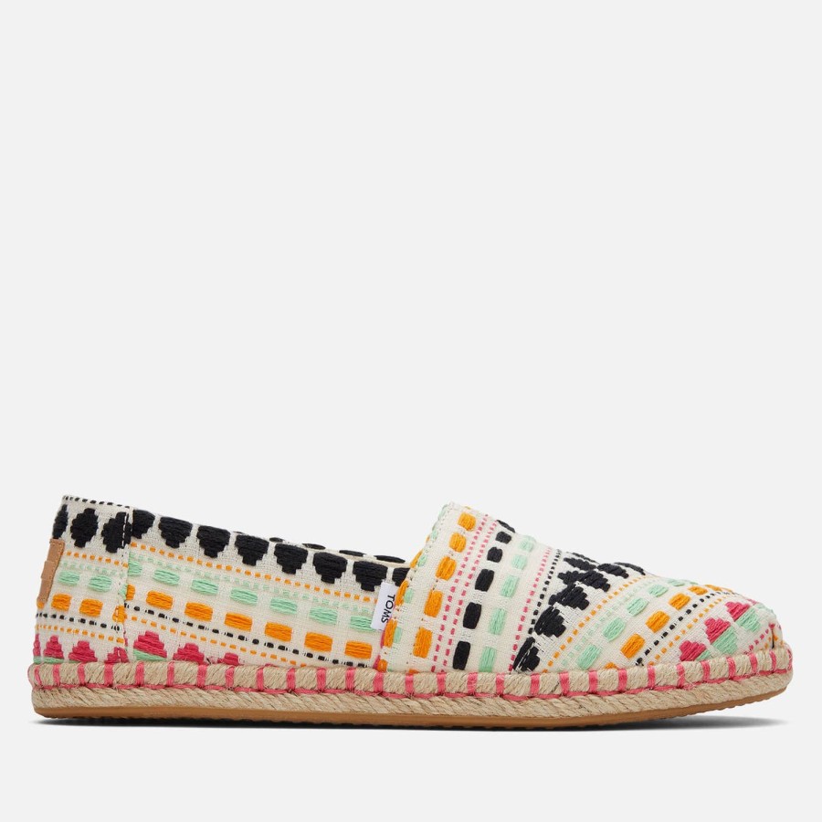 Footwear TOMS Espadrilles | Toms Women'S Alpargata Rope Espadrilles - Natural Global Woven