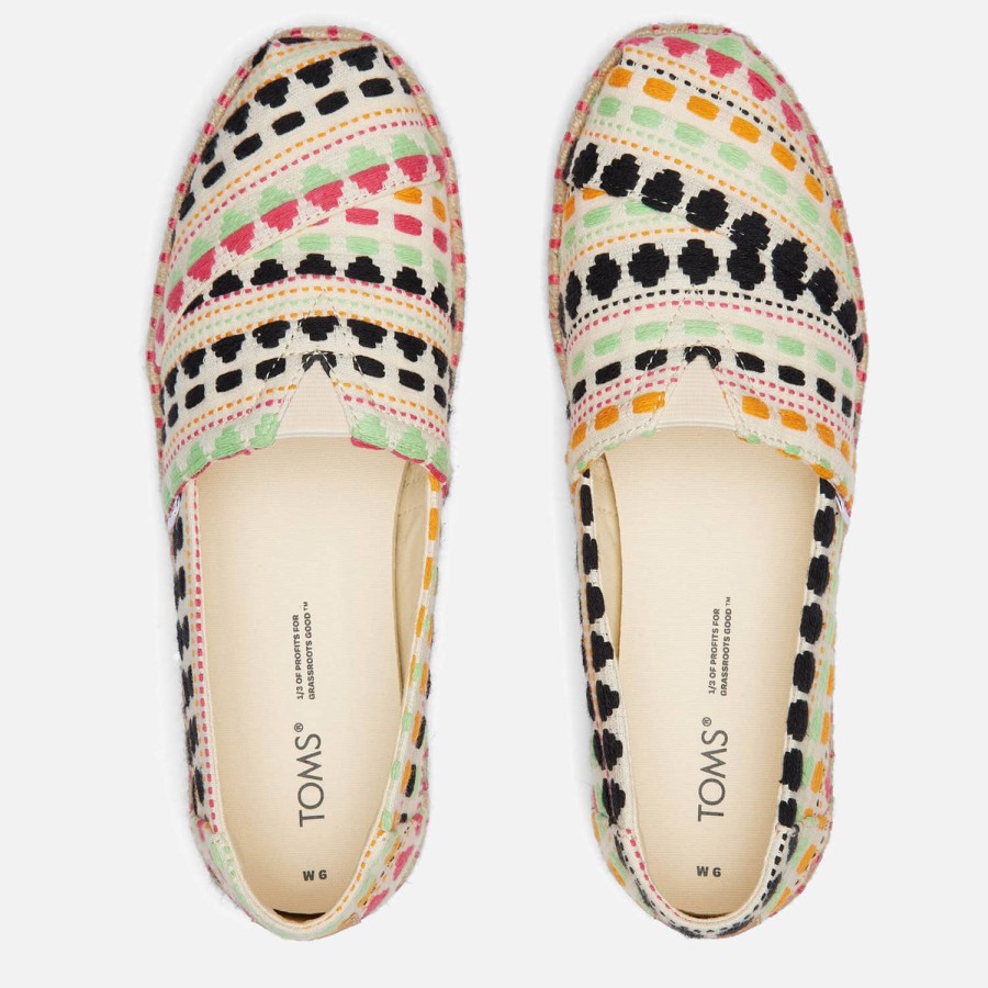 Footwear TOMS Espadrilles | Toms Women'S Alpargata Rope Espadrilles - Natural Global Woven