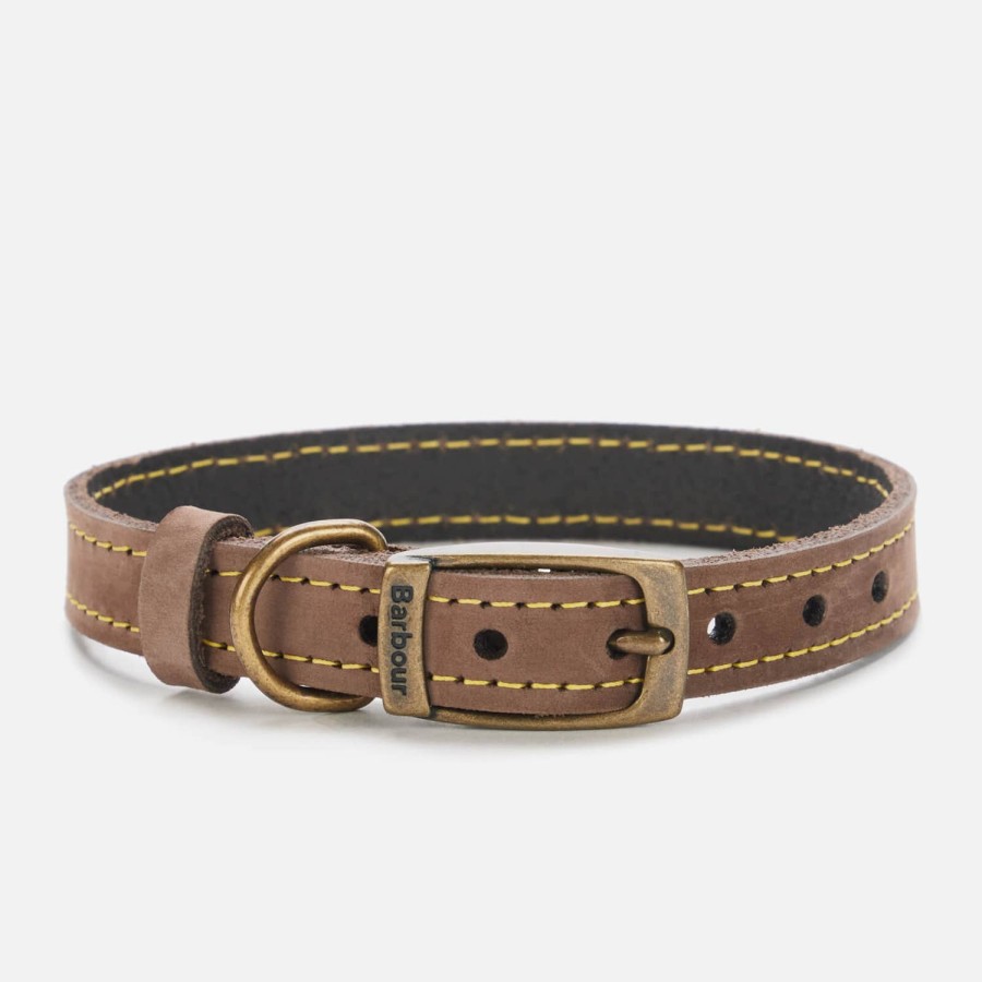 Woemn Barbour Pet Accessories | Barbour Leather Dog Collar - Brown