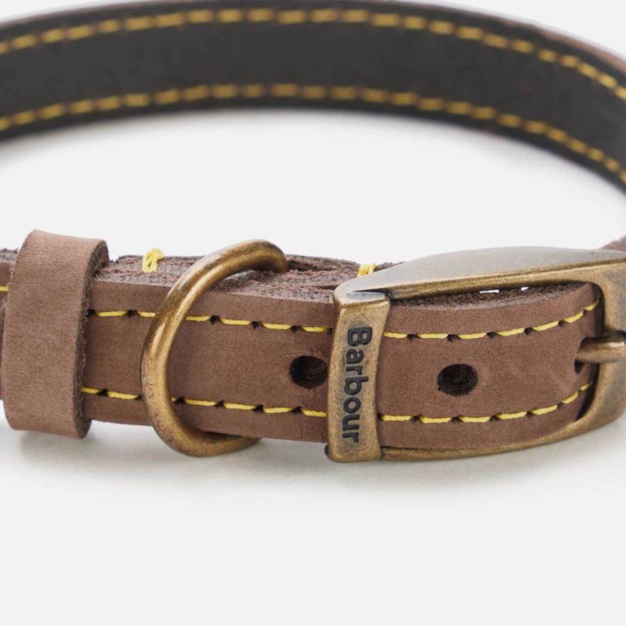 Woemn Barbour Pet Accessories | Barbour Leather Dog Collar - Brown