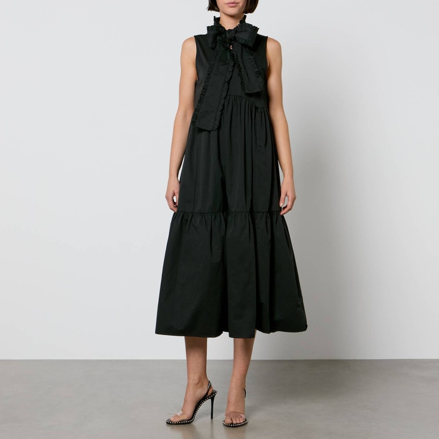 Woemn Sister Jane Dresses | Sister Jane Peggy Bow Cotton-Poplin Midi Dress