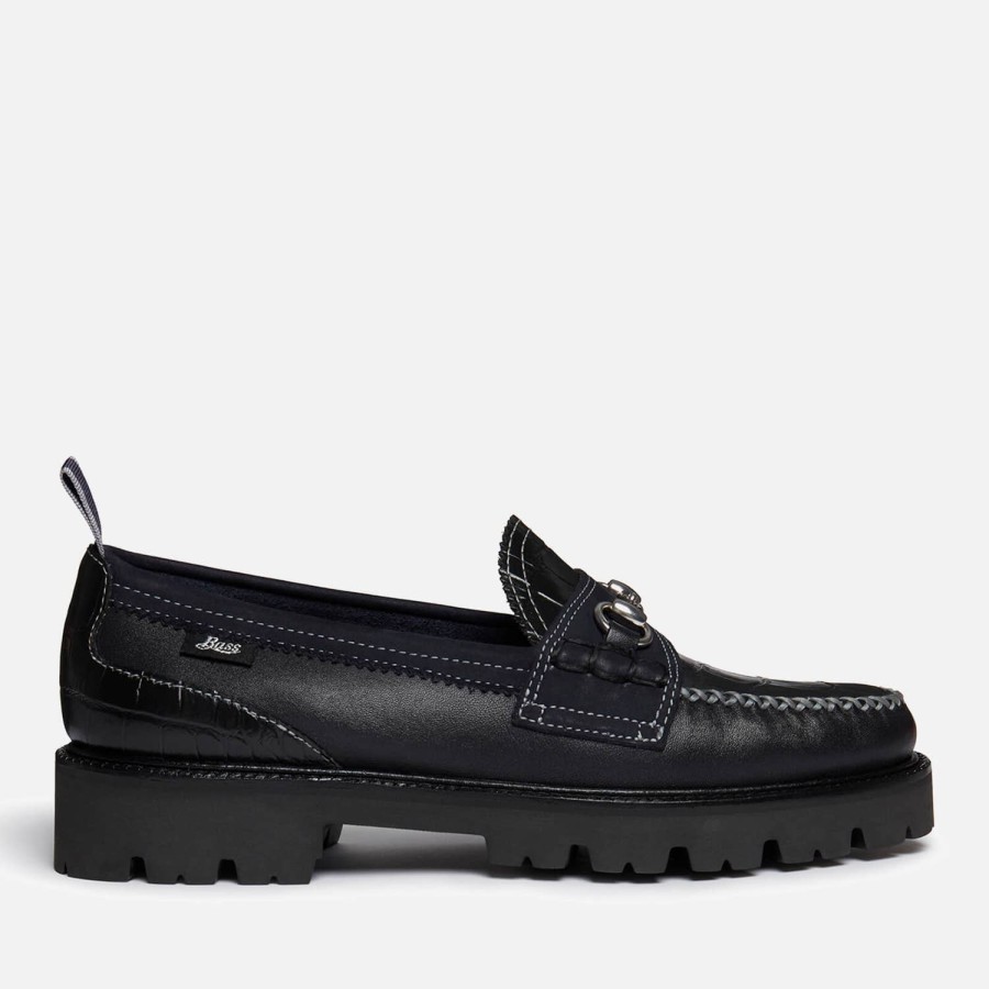 Footwear G.H. Bass & Co Shoes | G.H Bass & Co X Nicholas Daley Men'S Super Lug Lincoln Leather Loafers