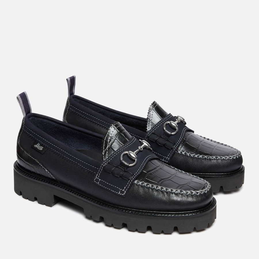 Footwear G.H. Bass & Co Shoes | G.H Bass & Co X Nicholas Daley Men'S Super Lug Lincoln Leather Loafers