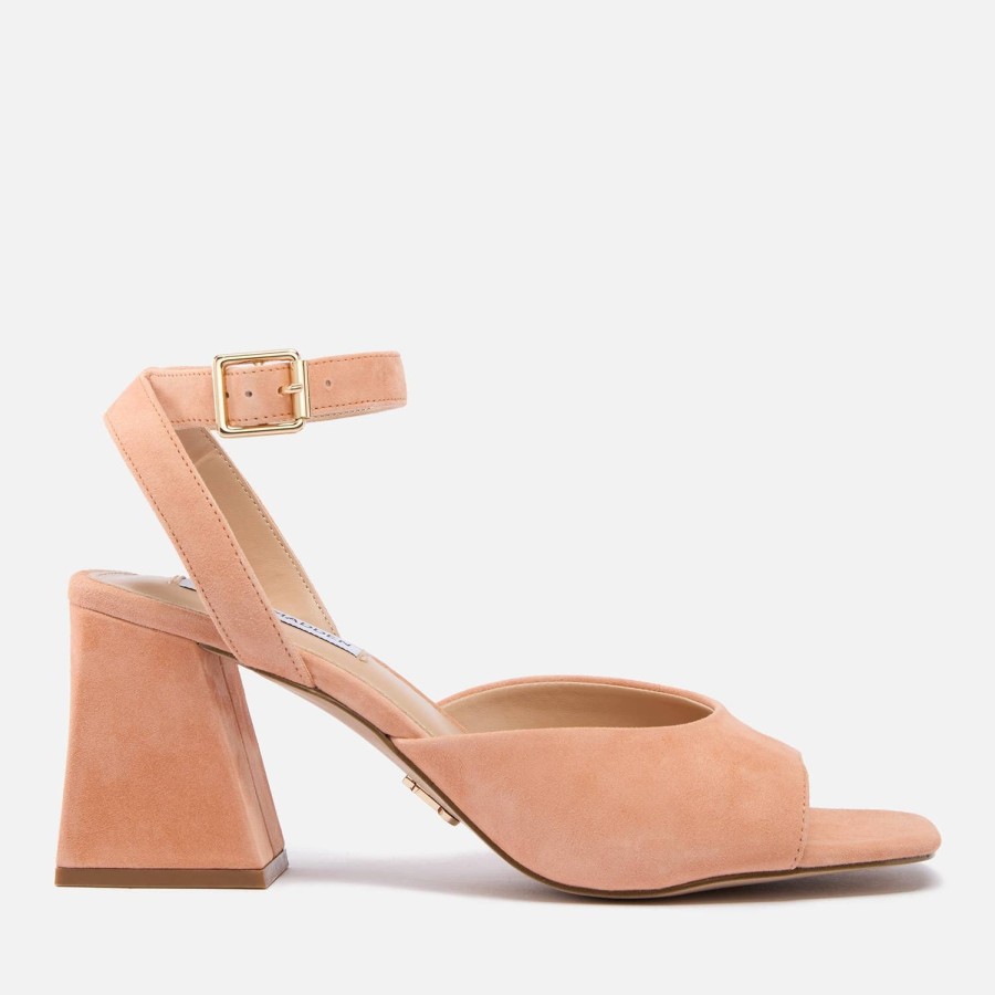 Footwear Steve Madden Heels | Steve Madden Women'S Glisten Suede Heeled Sandals