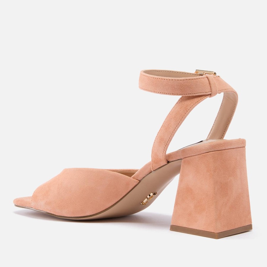 Footwear Steve Madden Heels | Steve Madden Women'S Glisten Suede Heeled Sandals