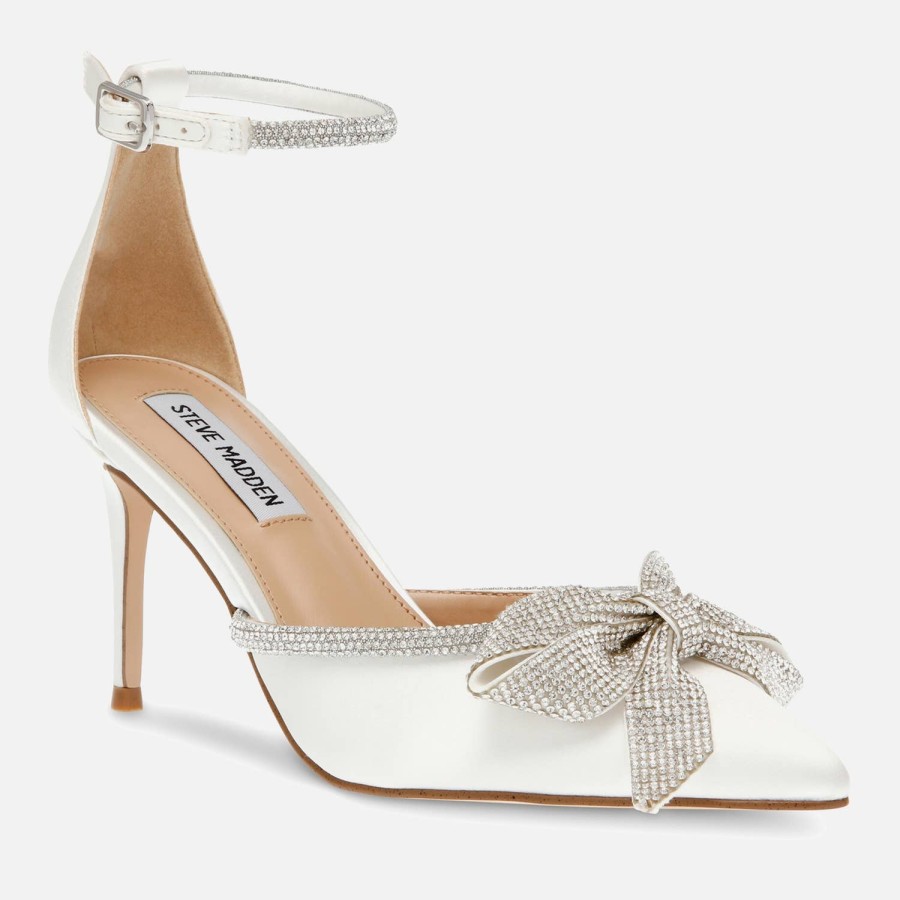 Footwear Steve Madden Heels | Steve Madden Women'S Lumiere Satin Heeled Pumps