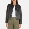 Woemn Calvin Klein Jeans Shirts & Blouses | Calvin Klein Jeans Boxy Faux Leather Shirt