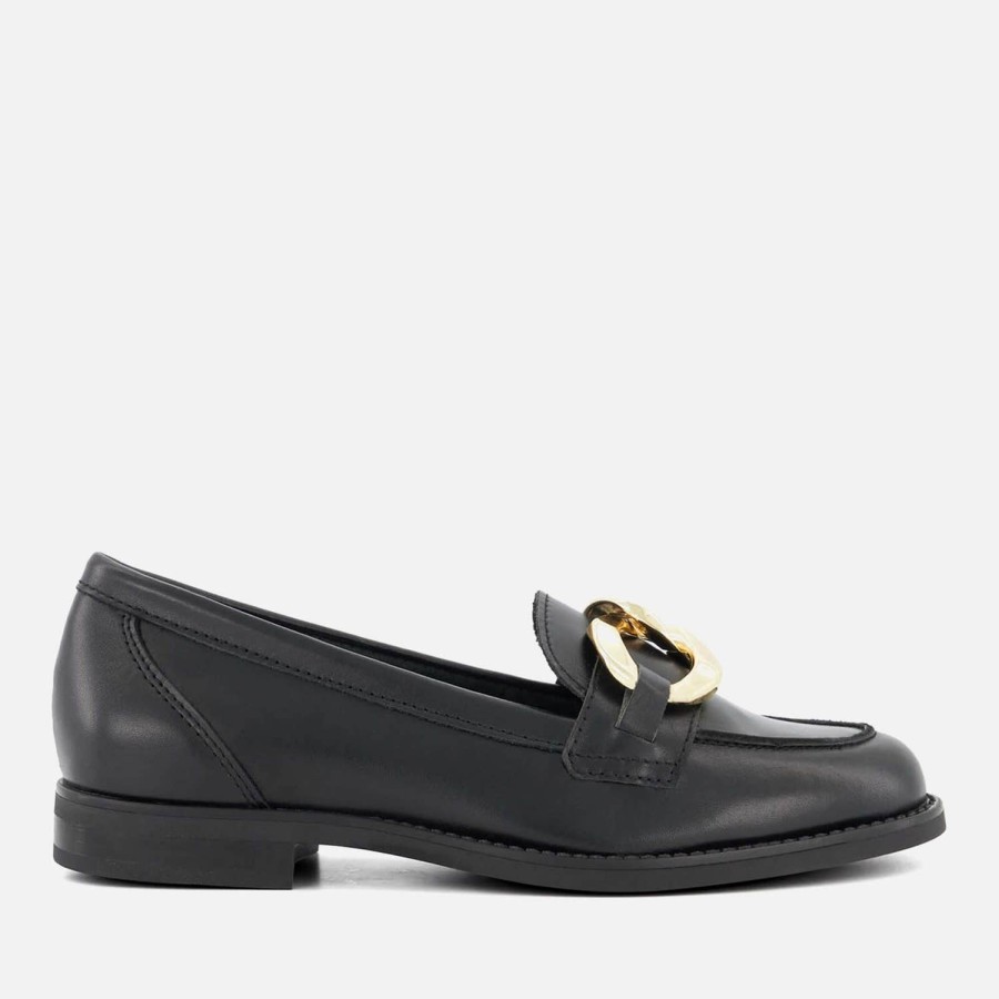 Footwear Dune Loafers | Dune Women'S Goddess Leather Loafers