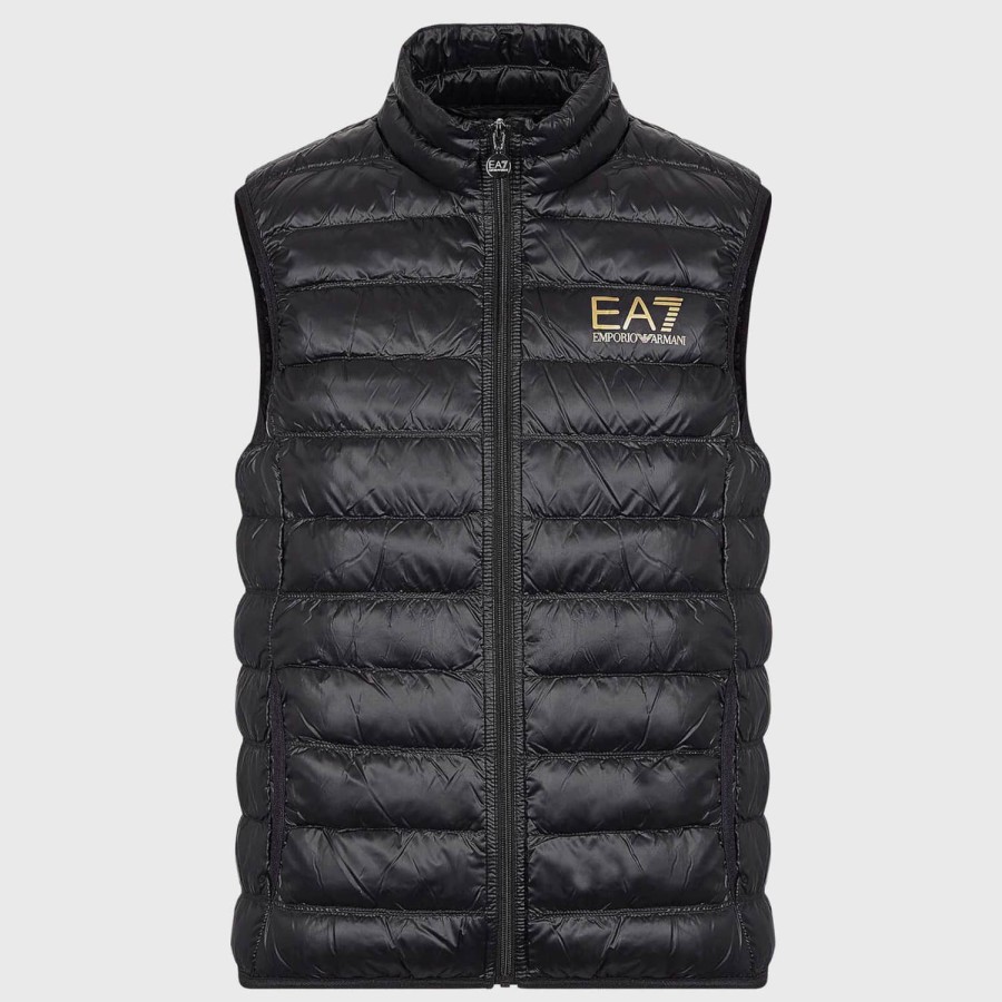 Men EA7 Jackets & Coats | Ea7 Core Identity Packable Quilted Shell Down Gilet