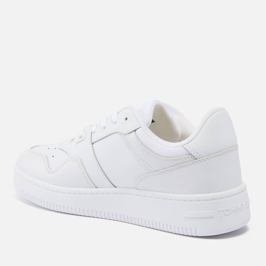 Footwear Tommy Jeans Trainers | Tommy Jeans Women'S Leather Basket Trainers