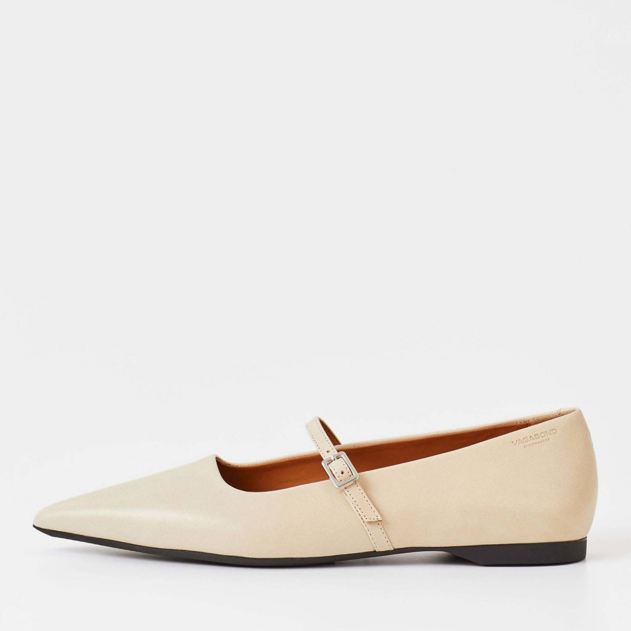 Footwear Vagabond Footwear | Vagabond Women'S Hermine Leather Pointed Flats