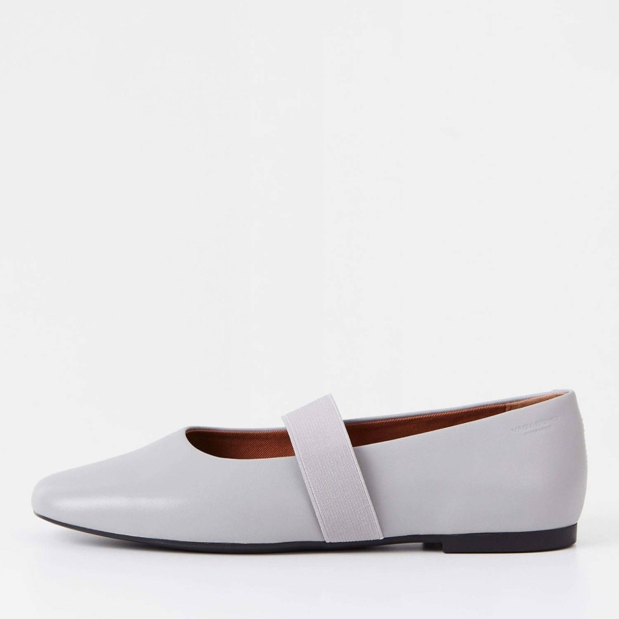 Footwear Vagabond Flats | Vagabond Women'S Jolin Buckle Leather Ballet Flats