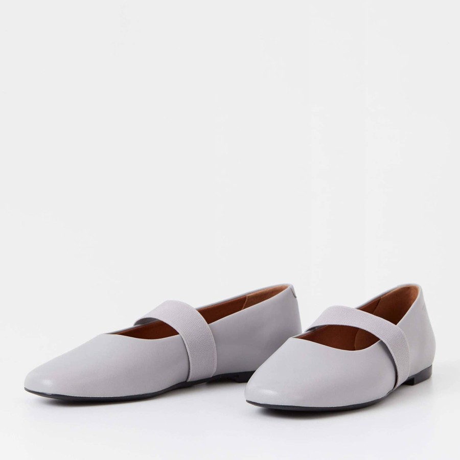 Footwear Vagabond Flats | Vagabond Women'S Jolin Buckle Leather Ballet Flats