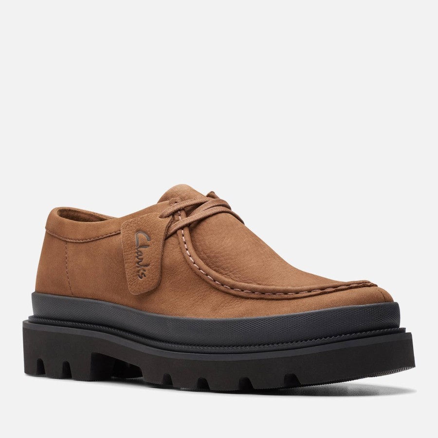 Footwear Clarks Shoes | Clarks Men'S Badell Seam Nubuck Shoes