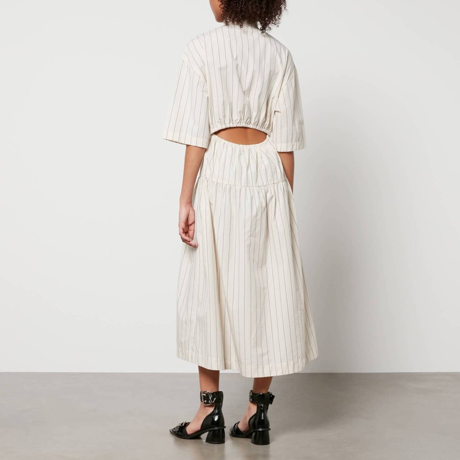 Woemn Stella Nova Clothing | Stella Nova Striped Cotton-Poplin Midi Dress