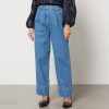 Woemn Stella Nova Jeans | Stella Nova Saja Scalloped Denim Straight-Leg Jeans