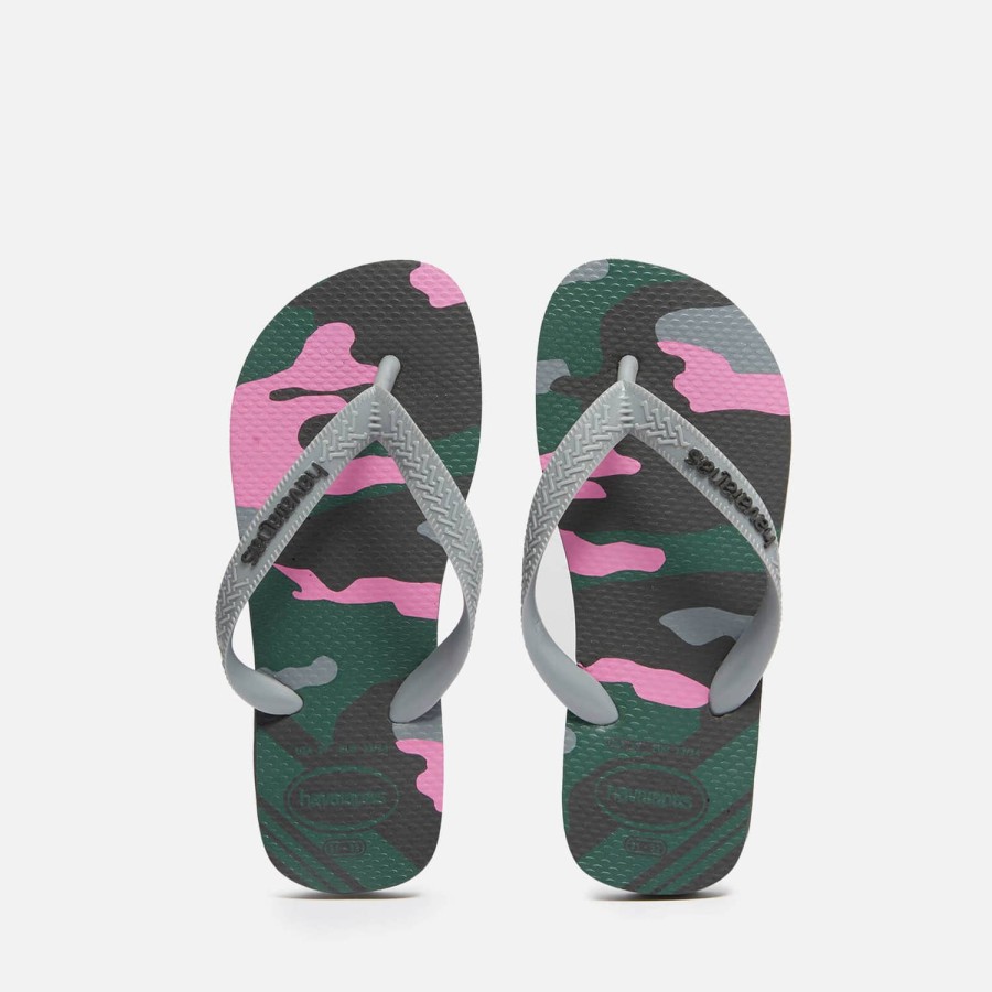 Child & Baby Havaianas Footwear | Havaianas Girls Camo Flip Flops - Black