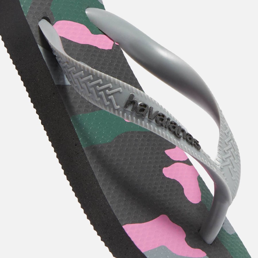 Child & Baby Havaianas Footwear | Havaianas Girls Camo Flip Flops - Black