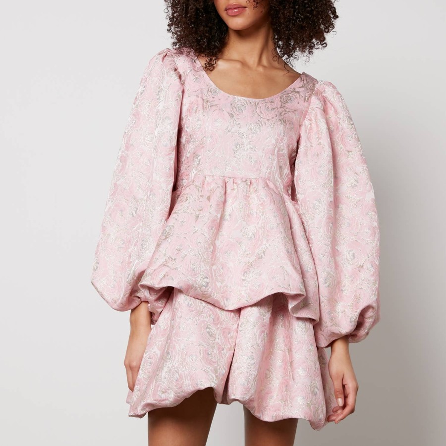 Woemn Sister Jane Dresses | Sister Jane Dream Watercolour Floral-Jacquard Mini Dress