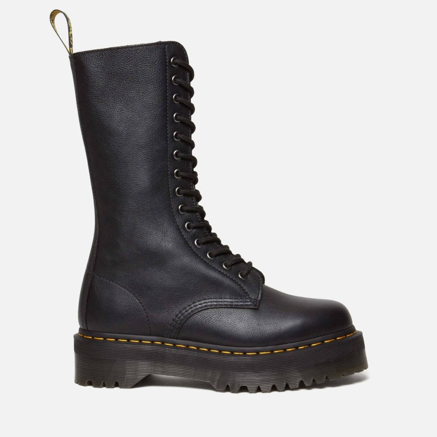 Footwear Dr. Martens Footwear | Dr. Martens 1B99 Quad Leather 14-Eye Boots