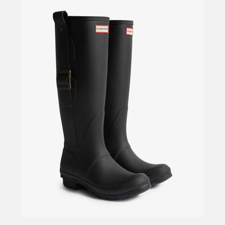 Footwear Hunter Wellies | Hunter Women'S Original Tall Exaggerated Buckle Rubber Wellies