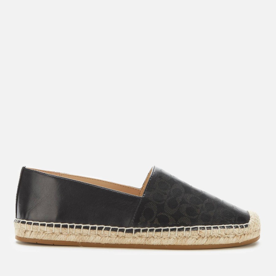 Footwear Coach Espadrilles | Coach Women'S Carley Espadrilles - Black