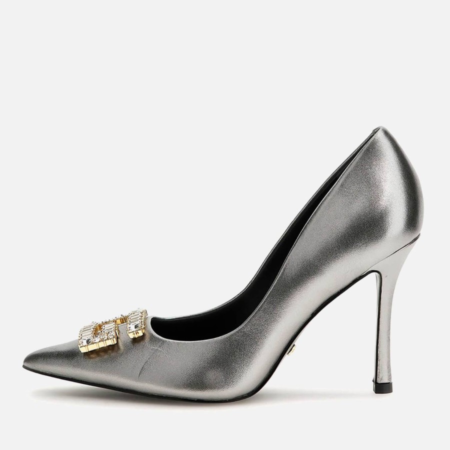 Footwear Guess Heels | Guess Women'S Scandel Embellished Leather Heeled Pumps