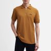 Men Barbour International Polo Shirts | Barbour International Albury Texture Cotton Polo Shirt