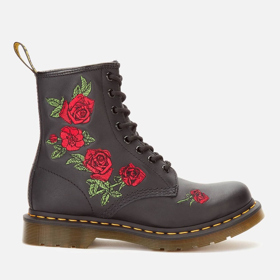 Footwear Dr. Martens Boots | Dr. Martens Women'S 1460 Vonda Softy T Leather 8-Eye Boots - Black